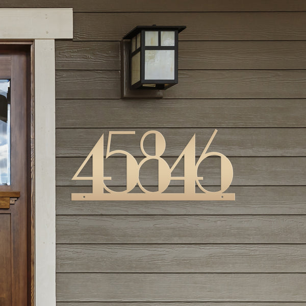Personalized House Numbers Metal Sign - Address Metal Sign- Housewarming Gift-Wedding Gift