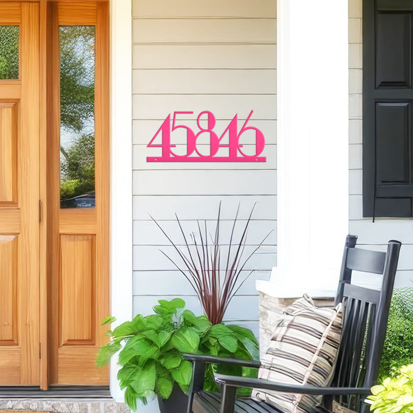 Personalized House Numbers Metal Sign - Address Metal Sign- Housewarming Gift-Wedding Gift