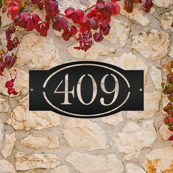 Personalized House Number Metal Sign-Metal Address Sign-Wedding Gift-Housewarming Gift