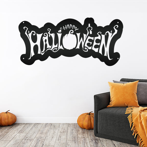 Happy Halloween Metal Sign
