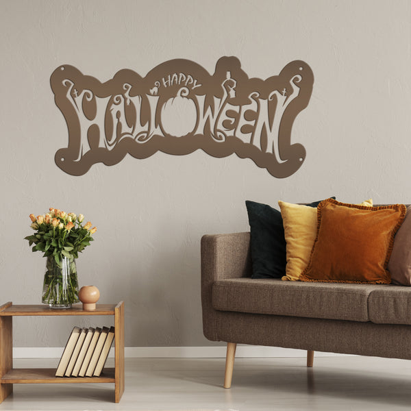 Happy Halloween Metal Sign
