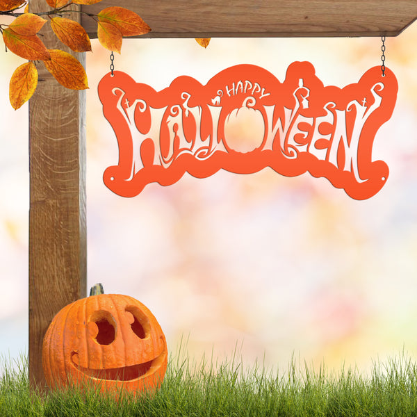 Happy Halloween Metal Sign