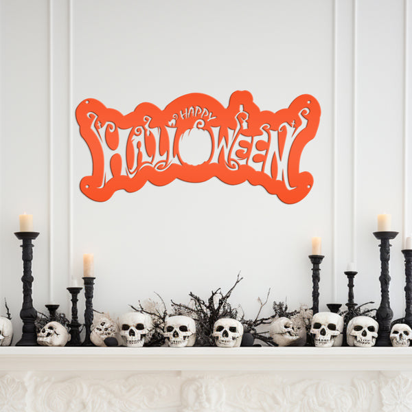 Happy Halloween Metal Sign