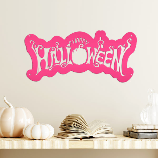 Happy Halloween Metal Sign