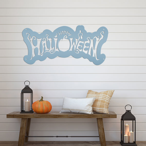 Happy Halloween Metal Sign