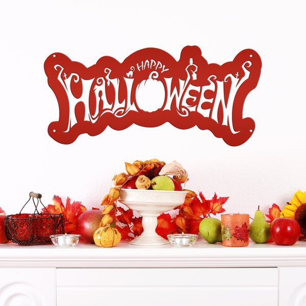 Happy Halloween Metal Sign