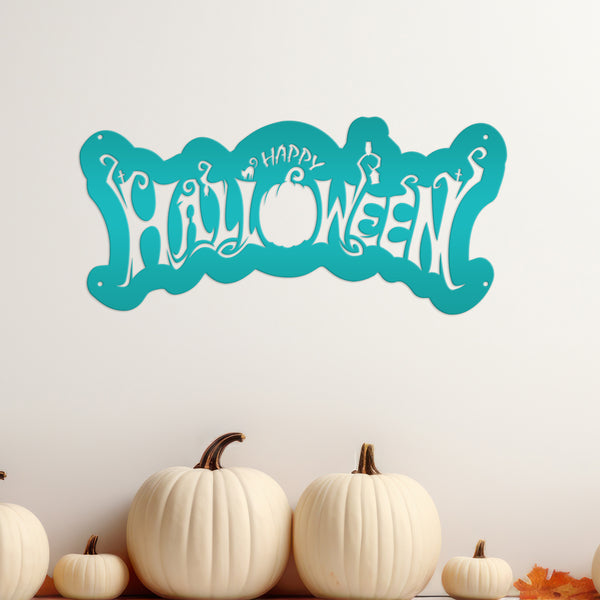 Happy Halloween Metal Sign