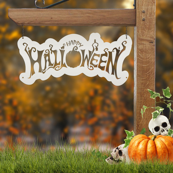 Happy Halloween Metal Sign