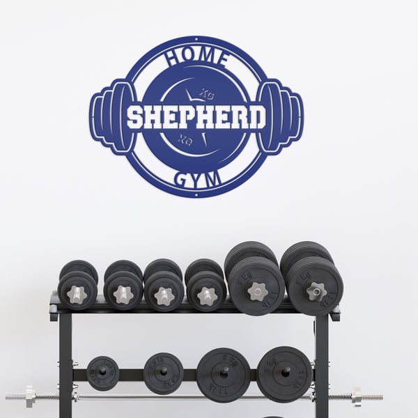 Custom Barbell Home Gym Sign-Gym Signs-Custom Gym-Fitness Room Sign-Personalized Gym Decor0-Gym Sign for Home