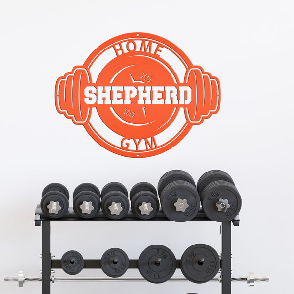 Custom Barbell Home Gym Sign-Gym Signs-Custom Gym-Fitness Room Sign-Personalized Gym Decor0-Gym Sign for Home