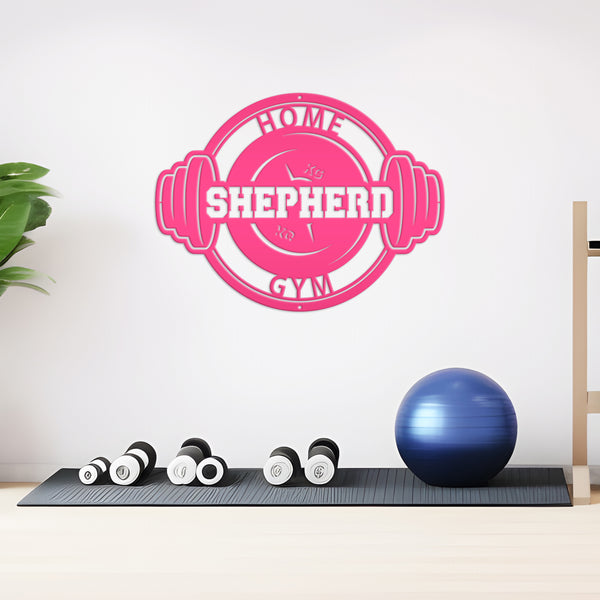 Custom Barbell Home Gym Sign-Gym Signs-Custom Gym-Fitness Room Sign-Personalized Gym Decor0-Gym Sign for Home
