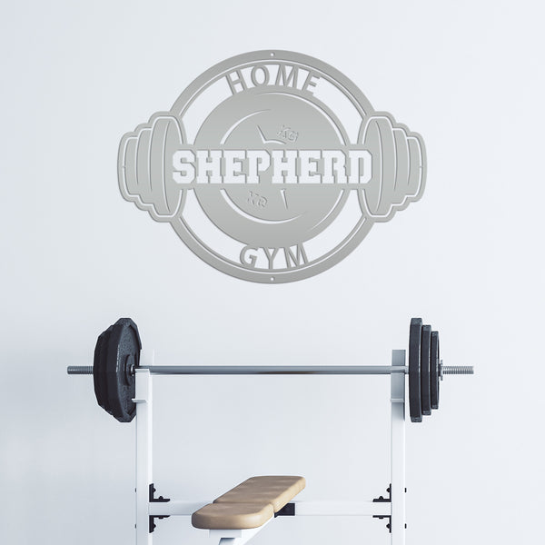 Custom Barbell Home Gym Sign-Gym Signs-Custom Gym-Fitness Room Sign-Personalized Gym Decor0-Gym Sign for Home