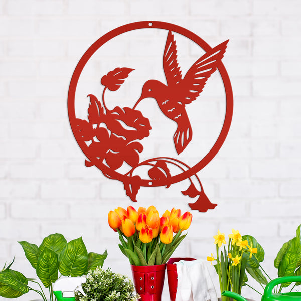 Metal Hummingbird Metal Sign-Mothers Day Gift-Metal Sign for Garden-Rearview Mirror Decor