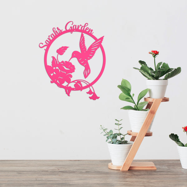 Hummingbird Flower Wall Art -Wall Decor, Mother's Day Gift-Hummingbird Gift