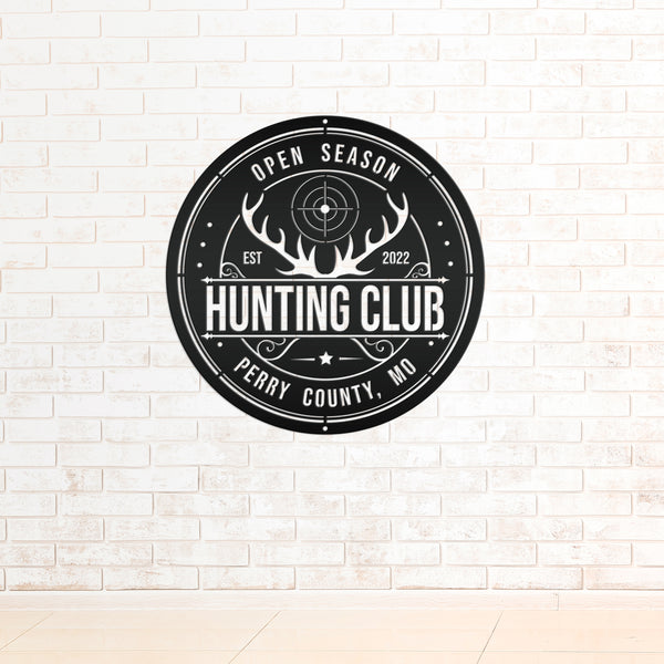 Custom Hunting Metal Sign - Your Own Wording-Fathers Day-Gift for Dad-Grandpa-Son-Custom Hunting Cabin Sign