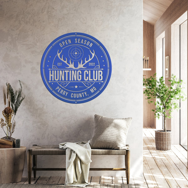 Custom Hunting Metal Sign - Your Own Wording-Fathers Day-Gift for Dad-Grandpa-Son-Custom Hunting Cabin Sign