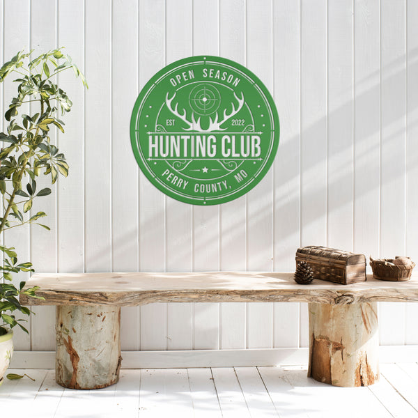 Custom Hunting Metal Sign - Your Own Wording-Fathers Day-Gift for Dad-Grandpa-Son-Custom Hunting Cabin Sign