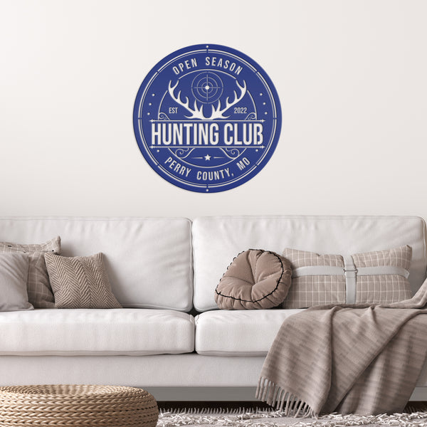 Custom Hunting Metal Sign - Your Own Wording-Fathers Day-Gift for Dad-Grandpa-Son-Custom Hunting Cabin Sign