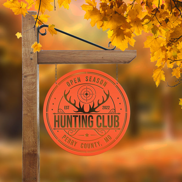Custom Hunting Metal Sign - Your Own Wording-Fathers Day-Gift for Dad-Grandpa-Son-Custom Hunting Cabin Sign