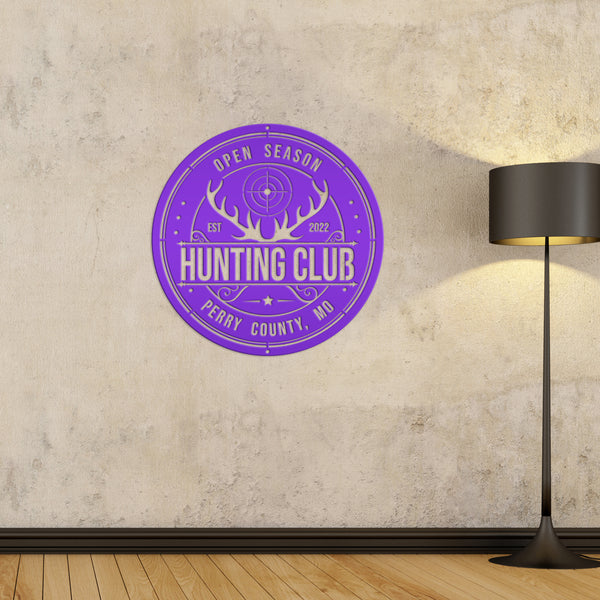 Custom Hunting Metal Sign - Your Own Wording-Fathers Day-Gift for Dad-Grandpa-Son-Custom Hunting Cabin Sign