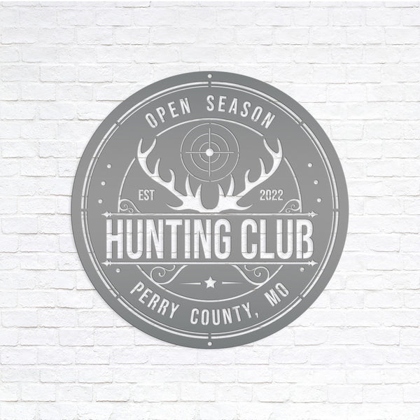 Custom Hunting Metal Sign - Your Own Wording-Fathers Day-Gift for Dad-Grandpa-Son-Custom Hunting Cabin Sign