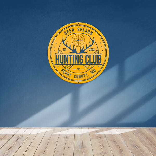 Custom Hunting Metal Sign - Your Own Wording-Fathers Day-Gift for Dad-Grandpa-Son-Custom Hunting Cabin Sign
