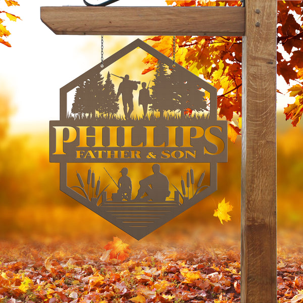 Custom Family Hunting Sign, Fathers Day Gift, Sign for the Cabin, Cabin Decor, Gift for Hunter, Hunter Gift