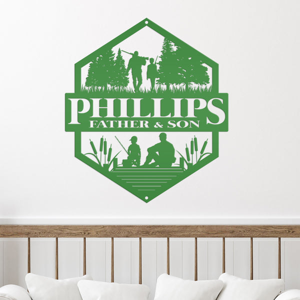 Custom Family Hunting Sign, Fathers Day Gift, Sign for the Cabin, Cabin Decor, Gift for Hunter, Hunter Gift