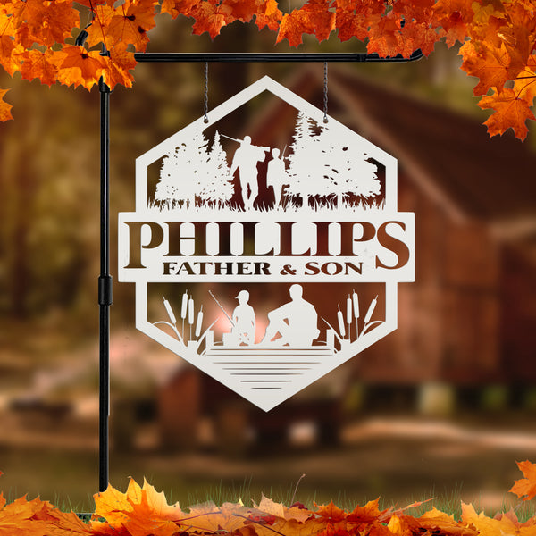 Custom Family Hunting Sign - Personalized-Custom Name-Fathers Day Gift-Sign for the Cabin-Shop-Garage-Mancave