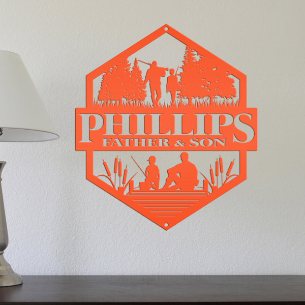 Custom Family Hunting Sign - Personalized-Custom Name-Fathers Day Gift-Sign for the Cabin-Shop-Garage-Mancave