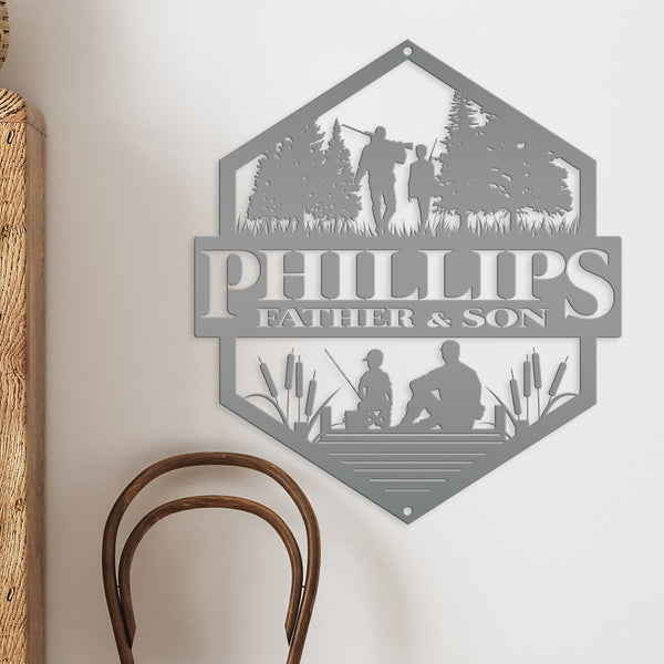 Custom Family Hunting Sign - Personalized-Custom Name-Fathers Day Gift-Sign for the Cabin-Shop-Garage-Mancave