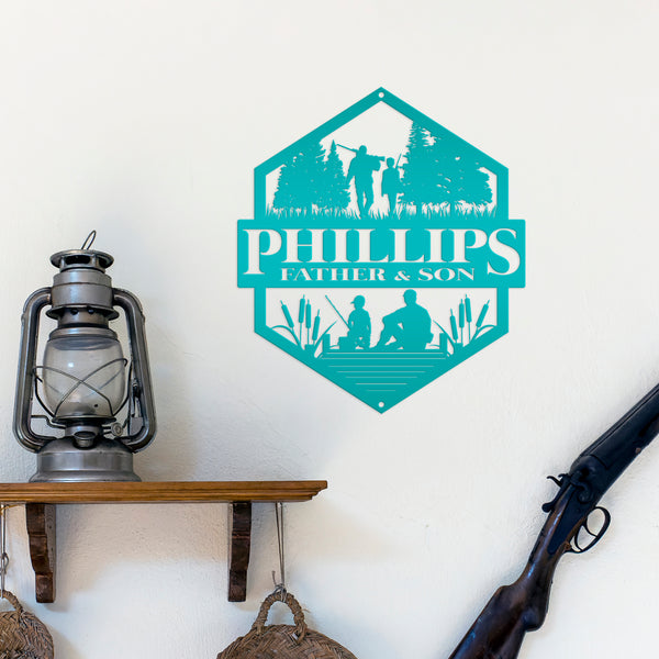 Custom Family Hunting Sign, Fathers Day Gift, Sign for the Cabin, Cabin Decor, Gift for Hunter, Hunter Gift