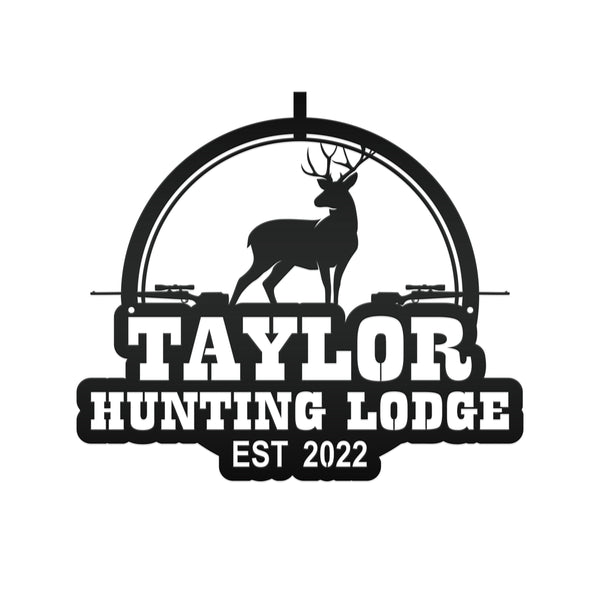 Custom Deer Hunting Metal Sign - Personalized -Custom Sign - Fathers Day Gift - Birthday Gift