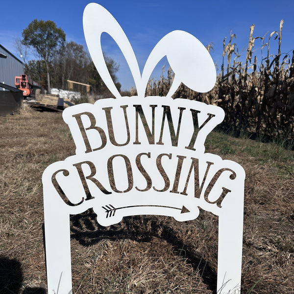 Outdoor Metal Easter Bunny Decor- Easter Decor- Easter Yard Decor -Easter Yard Ornament