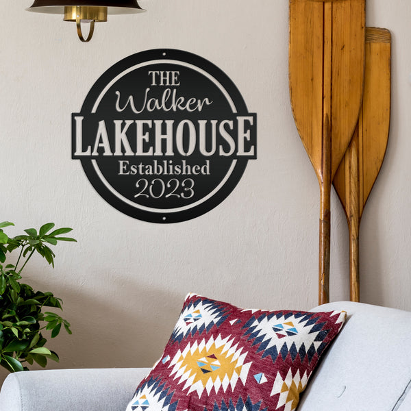 Custom Outdoor Patio Sign, Family Lakehouse Sign, Patio Wall Decor & Art, Patio Sign Ideas