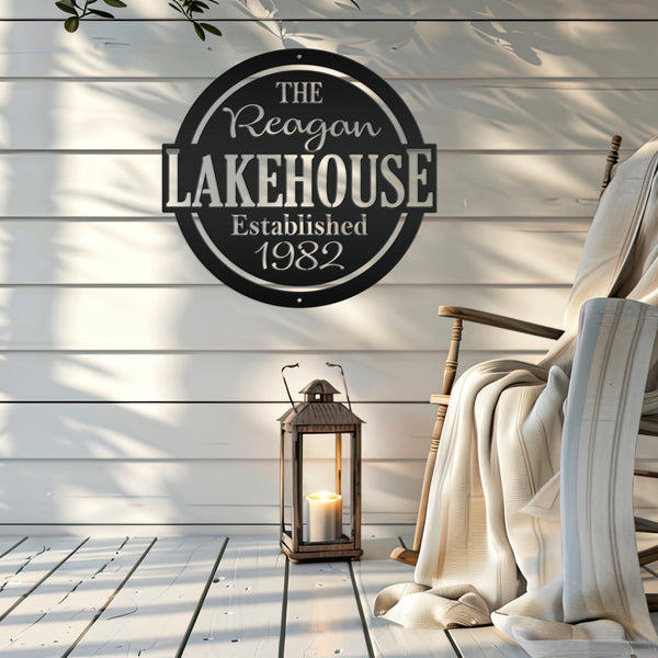 Custom Outdoor Patio Sign, Family Lakehouse Sign, Patio Wall Decor & Art, Patio Sign Ideas