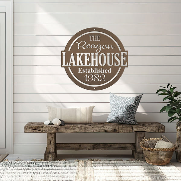 Custom Outdoor Patio Sign, Family Lakehouse Sign, Patio Wall Decor & Art, Patio Sign Ideas