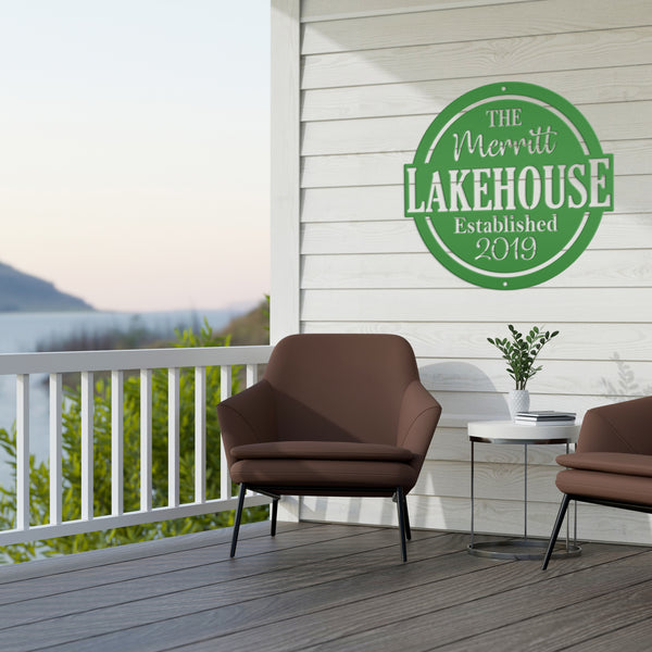 Custom Outdoor Patio Sign, Family Lakehouse Sign, Patio Wall Decor & Art, Patio Sign Ideas