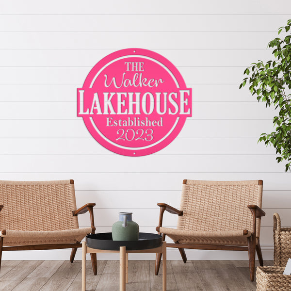 Custom Outdoor Patio Sign, Family Lakehouse Sign, Patio Wall Decor & Art, Patio Sign Ideas