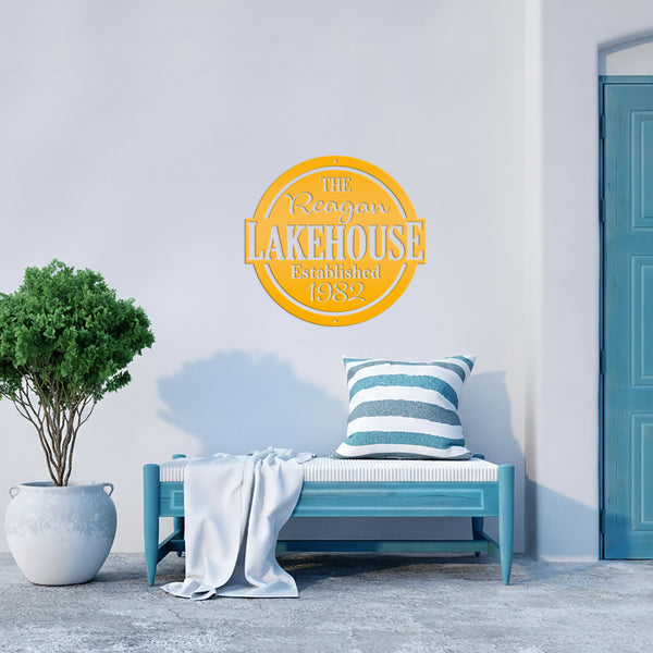 Custom Outdoor Patio Sign, Family Lakehouse Sign, Patio Wall Decor & Art, Patio Sign Ideas