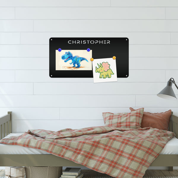 Personalized Magnet Board - Perfect for Kids and Offices - Magnetic Bulletin Board - Souvenir Magnet Display - Customized Name or Quote Sign