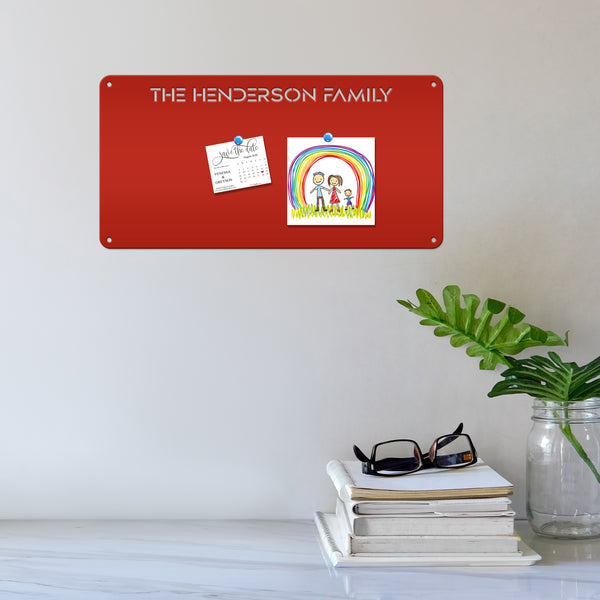 Personalized Magnet Board - Perfect for Kids and Offices - Magnetic Bulletin Board - Souvenir Magnet Display - Customized Name or Quote Sign