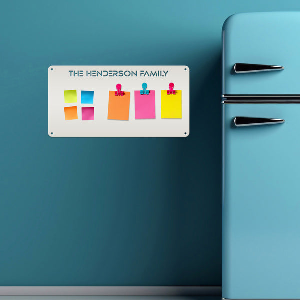 Personalized Magnet Board - Perfect for Kids and Offices - Magnetic Bulletin Board - Souvenir Magnet Display - Customized Name or Quote Sign