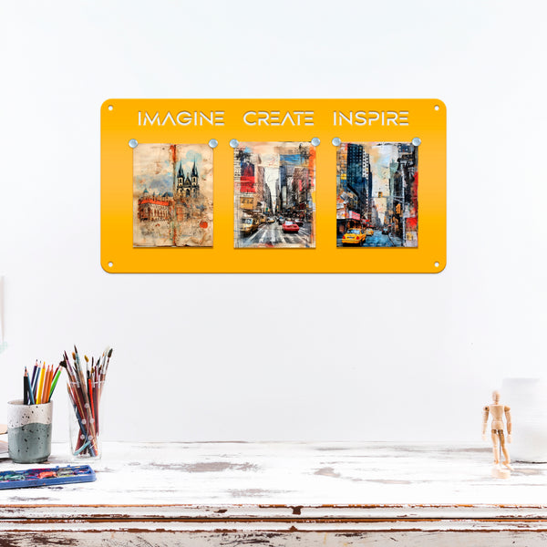 Personalized Magnet Board - Perfect for Kids and Offices - Magnetic Bulletin Board - Souvenir Magnet Display - Customized Name or Quote Sign