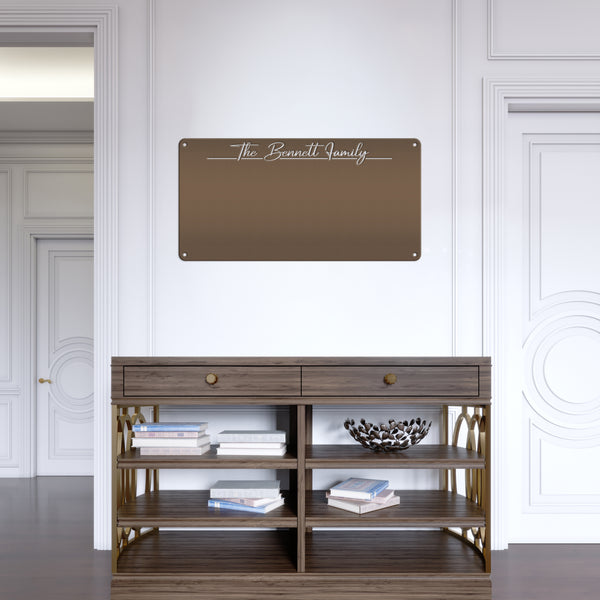 Magnet Board with Customized Saying - Home Organization - Art & Photo Display - Travel Souvenir Wall Hanging - Children's Artwork Exhibit