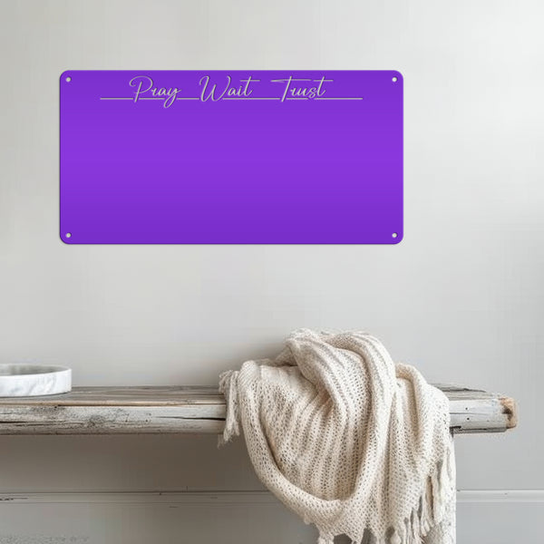 Magnet Board with Customized Saying - Home Organization - Art & Photo Display - Travel Souvenir Wall Hanging - Children's Artwork Exhibit