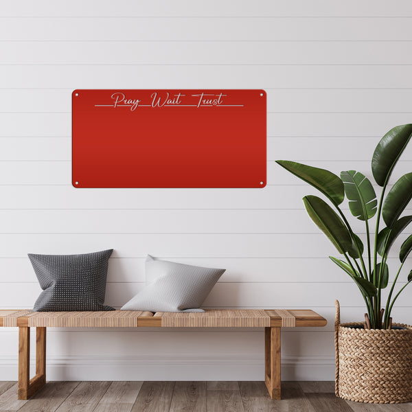 Magnet Board with Customized Saying - Home Organization - Art & Photo Display - Travel Souvenir Wall Hanging - Children's Artwork Exhibit