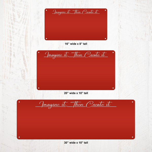 Magnet Board with Customized Saying - Home Organization - Art & Photo Display - Travel Souvenir Wall Hanging - Children's Artwork Exhibit