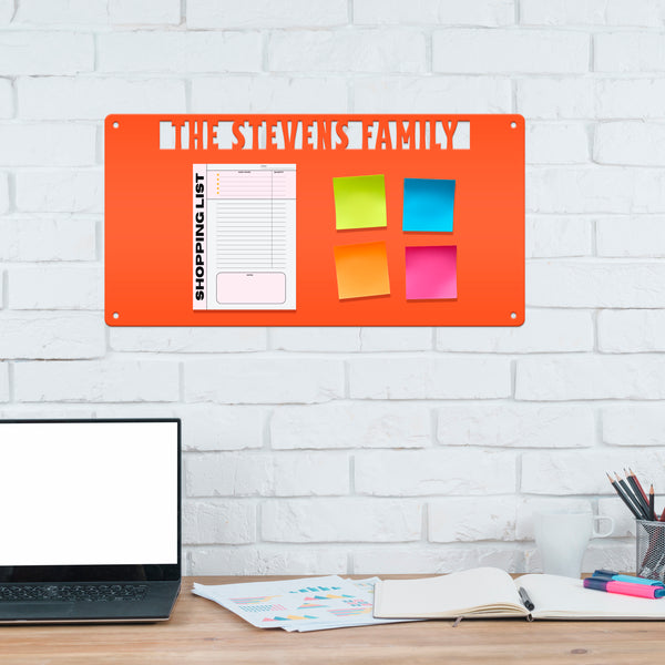 Custom Magnet Board - Personalized Magnetic Display for Organization - Unique Kids Artwork Exhibit - Metal Bulletin Board - Customized Gift