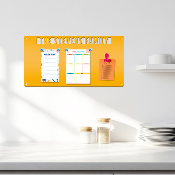 Custom Magnet Board - Personalized Magnetic Display for Organization - Unique Kids Artwork Exhibit - Metal Bulletin Board - Customized Gift